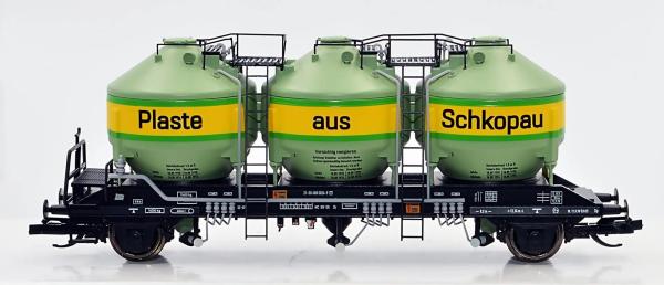 NPE Modellbau, Spur TT, Silowagen Zk, "Plaste aus Schkopau", DR, NW52101